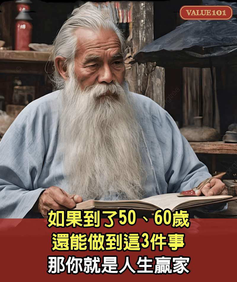 如果到了50、60歲，還能做到這3件事，那你就是人生贏家