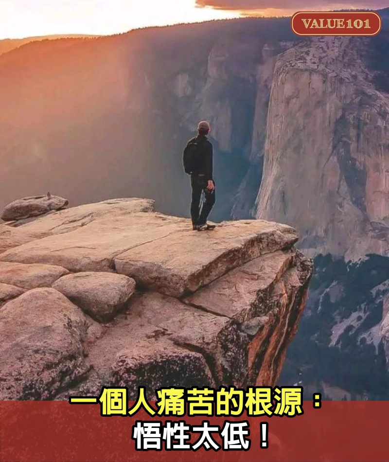 一個人痛苦的根源：悟性太低